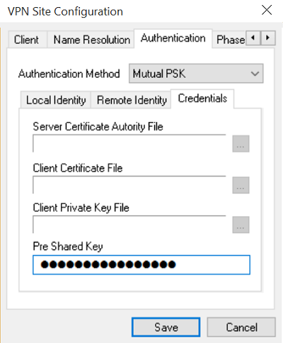 VPN SIte Configuration 7