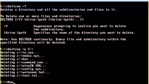 MS-DOS Oberfläche