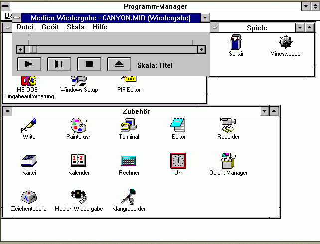 Windows 3.0 Screenshot