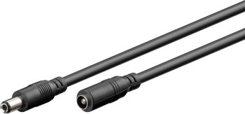 Goobay DC-Verlängerungskabel, 1,5 m, schwarz, 1.5 m - mit