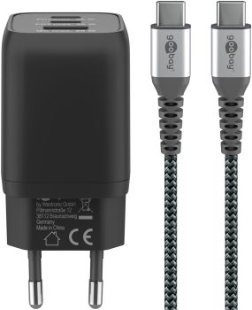 Goobay Set aus USB-C™-Schnellladegerät Nano (65 W) und US