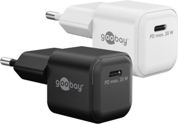 Goobay USB-C™ PD GaN Schnellladegerät Nano (20 W) weiß, w