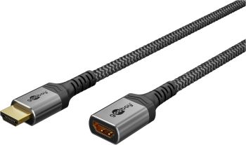 Goobay Plus Series Ultra High-Speed HDMI™-Kabel, 1 m, sch