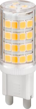 Goobay LED-Kompaktlampe, 3,5 W, weiß-transparent - Sockel