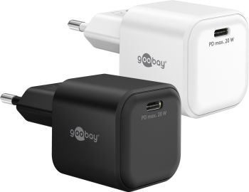 Goobay USB-C™ PD GaN Schnellladegerät Nano (20 W) schwarz
