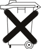 Do not dispose of batteries in household waste