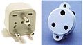 Stecker Typ D BS 546 mit drei runden Stiften f&uuml;r Indien und S&uuml;dafrika