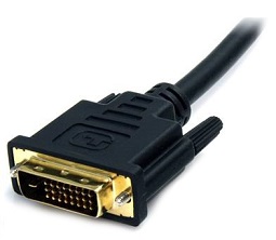 DVI-Stecker (Digital Visual Interface) mit 24-Pin-Matrix und Flat Pin