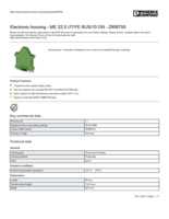 Datenblatt zu Phoenix Contact 2908755, EAN: 4017918160630 Datenblatt zu Phoenix Contact 2908755, EAN: 4017918160630