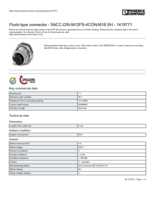 Datenblatt zu Phoenix Contact 1419771, EAN: 4046356534093 Datenblatt zu Phoenix Contact 1419771, EAN: 4046356534093