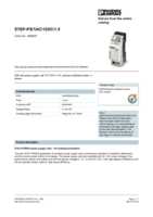Datenblatt zu Phoenix Contact 2868567, EAN: 4046356292924