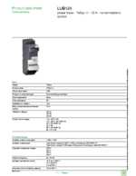 Datenblatt zu Schneider Electric LUB120, EAN: 3389110362794 Datenblatt zu Schneider Electric LUB120, EAN: 3389110362794
