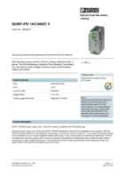 Datenblatt zu Phoenix Contact 2866679, EAN: 4046356307895