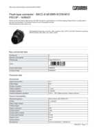 Datenblatt zu Phoenix Contact 1436437, EAN: 4046356438384 Datenblatt zu Phoenix Contact 1436437, EAN: 4046356438384