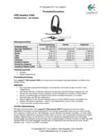 Datenblatt zu Logitech 981-000406, EAN: 5099206030015