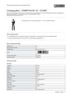 Datenblatt zu Phoenix Contact 1212061, EAN: 4046356453936 Datenblatt zu Phoenix Contact 1212061, EAN: 4046356453936