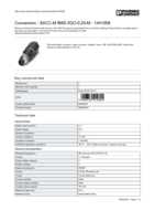 Datenblatt zu Phoenix Contact 1441008, EAN: 4046356515894 Datenblatt zu Phoenix Contact 1441008, EAN: 4046356515894