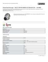 Datenblatt zu Phoenix Contact 1441862, EAN: 4046356534062 Datenblatt zu Phoenix Contact 1441862, EAN: 4046356534062