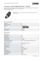 Datenblatt zu Phoenix Contact 1441024, EAN: 4046356515917 Datenblatt zu Phoenix Contact 1441024, EAN: 4046356515917