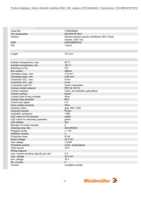 Datenblatt zu Weidmüller 1705930000, EAN: 4008190949792 Datenblatt zu Weidmüller 1705930000, EAN: 4008190949792