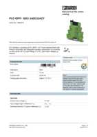 Datenblatt zu Phoenix Contact 2900375, EAN: 4046356506861