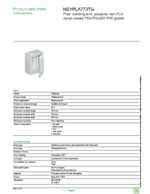 Datenblatt zu Schneider Electric NSYPLA773TG, EAN: 3606480775123 Datenblatt zu Schneider Electric NSYPLA773TG, EAN: 3606480775123