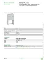 Datenblatt zu Schneider Electric NSYZHPLA73G, EAN: 3606480777899