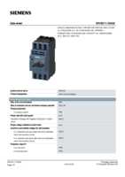 Datenblatt zu Siemens 3RV20111EA25, EAN: 4011209840980