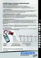 Datenblatt zu Kunzer AA400, EAN: O851021001053