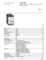 Datenblatt zu Schneider Electric LC1D09B7, EAN: 3389110348675 Datenblatt zu Schneider Electric LC1D09B7, EAN: 3389110348675