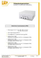 Datenblatt zu VideoComponents VC-ASK200/200-1, EAN: 0084733090000