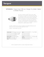 Datenblatt zu Targus APD0502EU, EAN: 5051794006339