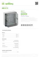 Datenblatt zu Spelsberg 75200201, EAN: 4013902885770 Datenblatt zu Spelsberg 75200201, EAN: 4013902885770