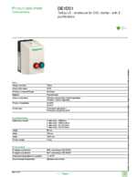 Datenblatt zu Schneider Electric DE1DS1, EAN: 3389110087048