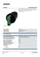 Datenblatt zu Siemens 3SU10022BL400AA0, EAN: 4011209955400