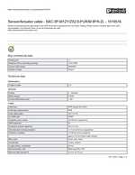 Datenblatt zu Phoenix Contact 1519516, EAN: 4046356019743 Datenblatt zu Phoenix Contact 1519516, EAN: 4046356019743