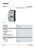 Datenblatt zu Siemens 3RV16110BD10, EAN: 4011209288553