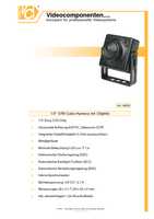 Datenblatt zu VideoComponents VC-CUC25C/600P1, EAN: 0085253090900