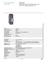 Datenblatt zu Schneider Electric ZALVG1, EAN: 3389110115161