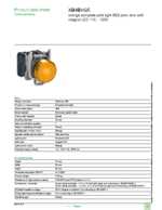 Datenblatt zu Schneider Electric XB4BVG5, EAN: 3389110891980