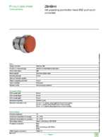 Datenblatt zu Schneider Electric ZB4BH4, EAN: 3389110888584
