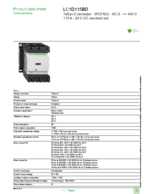Datenblatt zu Schneider Electric LC1D115BD, EAN: 3389110376463 Datenblatt zu Schneider Electric LC1D115BD, EAN: 3389110376463