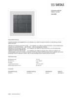 Datenblatt zu Siedle 200038885-00, EAN: 4015739388851 Datenblatt zu Siedle 200038885-00, EAN: 4015739388851