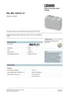 Datenblatt zu Phoenix Contact 2961435, EAN: 4017918937843