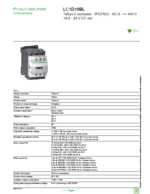 Datenblatt zu Schneider Electric LC1D18BL, EAN: 3389110361711 Datenblatt zu Schneider Electric LC1D18BL, EAN: 3389110361711