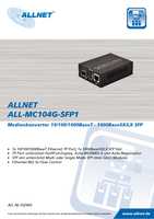 Datenblatt zu Allnet ALL-MC104G-SFP1, EAN: 4038816102461