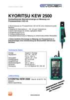 Datenblatt zu Kyoritsu 6398721723, EAN: 5706445251032 Datenblatt zu Kyoritsu 6398721723, EAN: 5706445251032