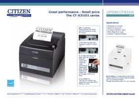 Datenblatt zu CITIZEN CTS310IIXEEBX