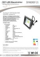 Datenblatt zu Synergy 21 S21-LED-TOM00260, EAN: 4038816980007 Datenblatt zu Synergy 21 S21-LED-TOM00260, EAN: 4038816980007