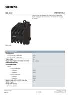 Datenblatt zu Siemens 3TG10011AL2, EAN: 4011209045002 Datenblatt zu Siemens 3TG10011AL2, EAN: 4011209045002